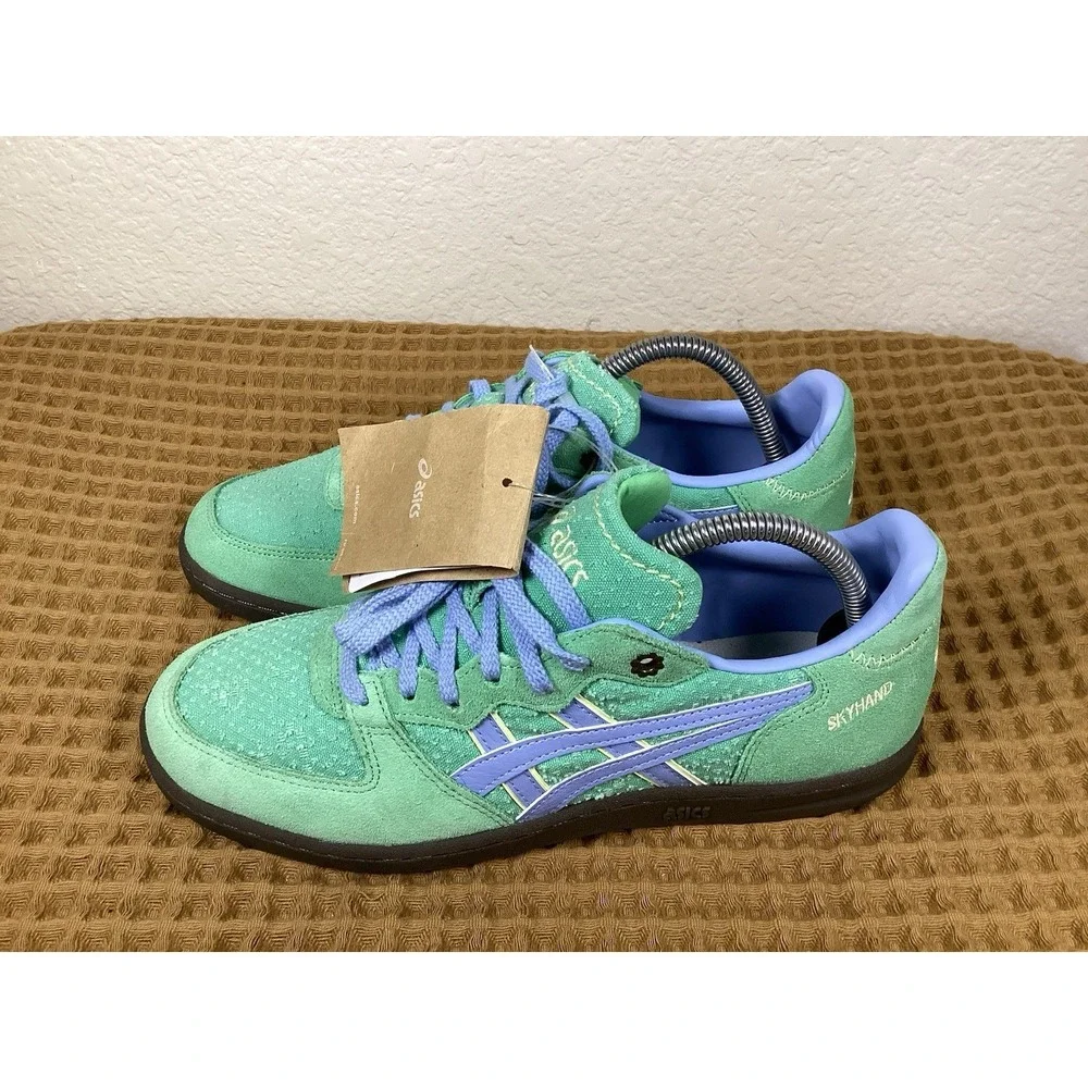 ASICS Skyhand OG Womens 8.5 Mens 7.5 Sneakers Shoes Green Peppermint/Stone Wash